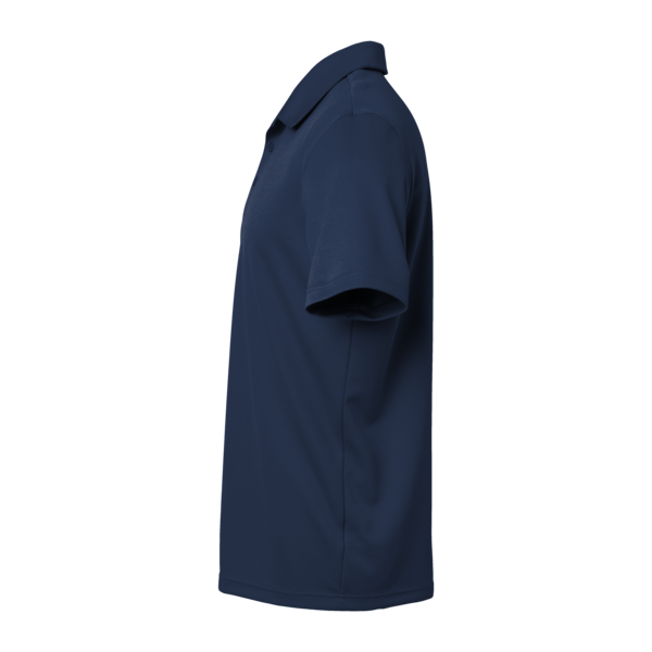 Adidas Men's Micro Piqué Polo, Collegiate Navy, Left Sleeve view