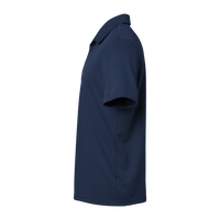 Adidas Men's Micro Piqué Polo, Collegiate Navy, Left Sleeve view
