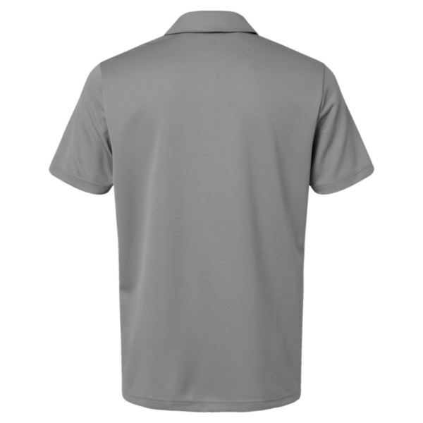 Adidas Men's Micro Piqué Polo, Grey Three, Back view