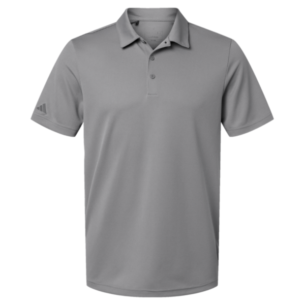 Adidas Men's Micro Piqué Polo, Grey Three, Front view
