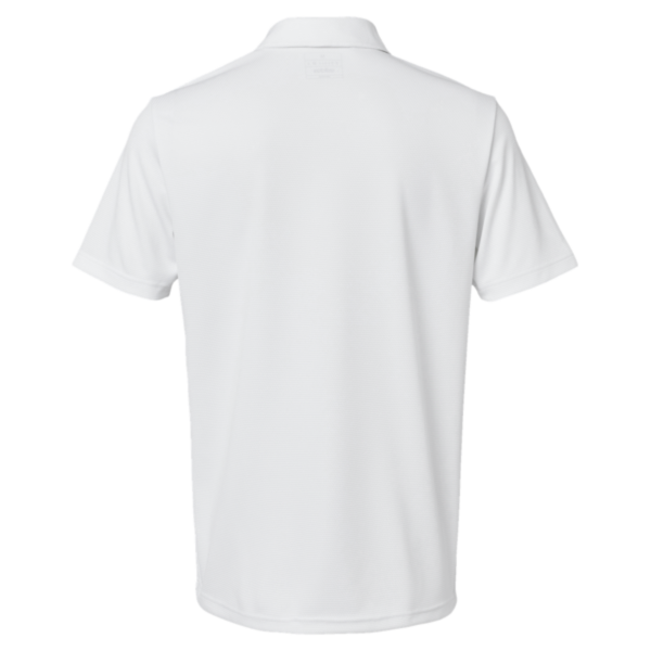 Adidas Men's Micro Piqué Polo, White, Back view