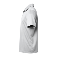 Adidas Men's Micro Piqué Polo, White, Left Sleeve view