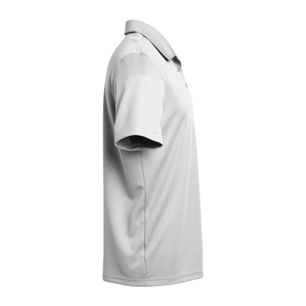 Adidas Men's Micro Piqué Polo, White, Right Sleeve view