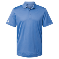 Adidas Men's Performance Piqué Polo, Blue Fusion, Front view