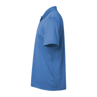 Adidas Men's Performance Piqué Polo, Blue Fusion, Left Sleeve view