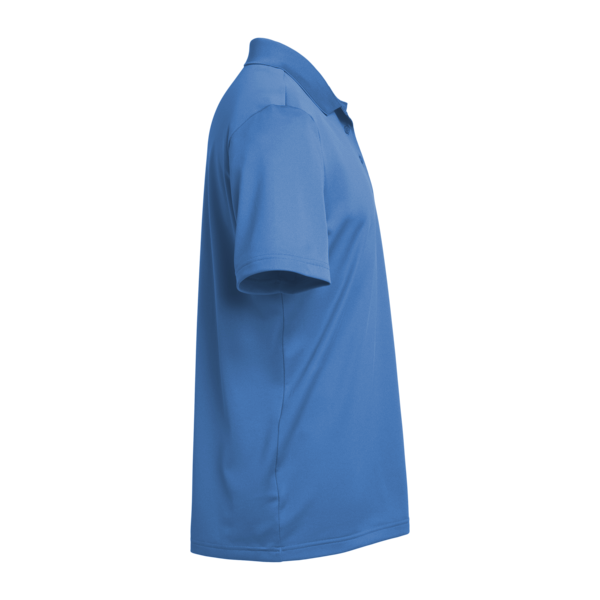 Adidas Men's Performance Piqué Polo, Blue Fusion, Right Sleeve view
