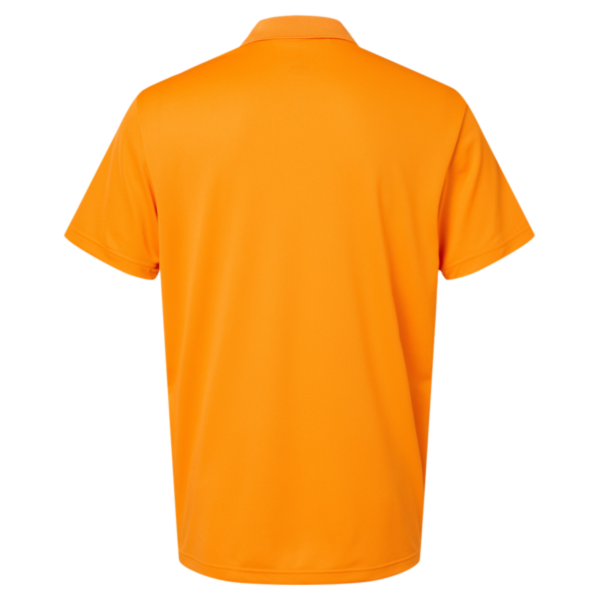 Adidas Men's Performance Piqué Polo, Bright Orange, Back view