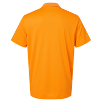 Adidas Men's Performance Piqué Polo, Bright Orange, Back view