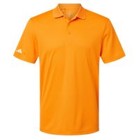Adidas Men's Performance Piqué Polo, Bright Orange, Front view