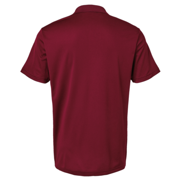 Adidas Men's Performance Piqué Polo, Collegiate Burgundy, Back view