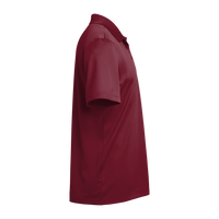 Adidas Men's Performance Piqué Polo, Collegiate Burgundy, Right Sleeve view