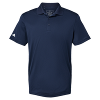 Adidas Men's Performance Piqué Polo, Collegiate Navy, Front view