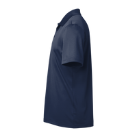 Adidas Men's Performance Piqué Polo, Collegiate Navy, Left Sleeve view