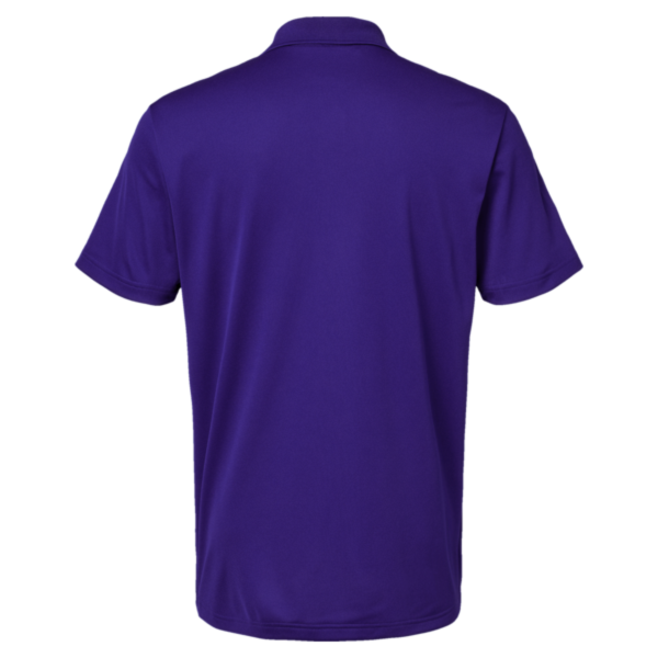 Adidas Men's Performance Piqué Polo, Collegiate Purple, Back view