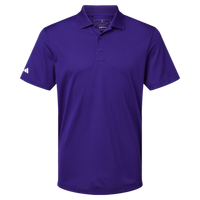 Adidas Men's Performance Piqué Polo, Collegiate Purple, Front view