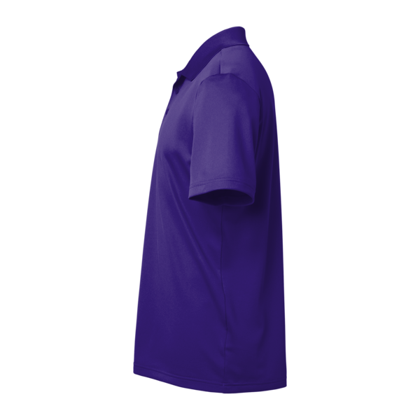 Adidas Men's Performance Piqué Polo, Collegiate Purple, Left Sleeve view