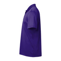 Adidas Men's Performance Piqué Polo, Collegiate Purple, Left Sleeve view