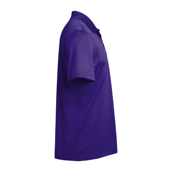 Adidas Men's Performance Piqué Polo, Collegiate Purple, Right Sleeve view
