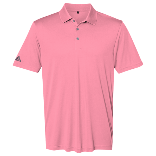 Adidas Men's Performance Polo, Bliss Pink, Front view
