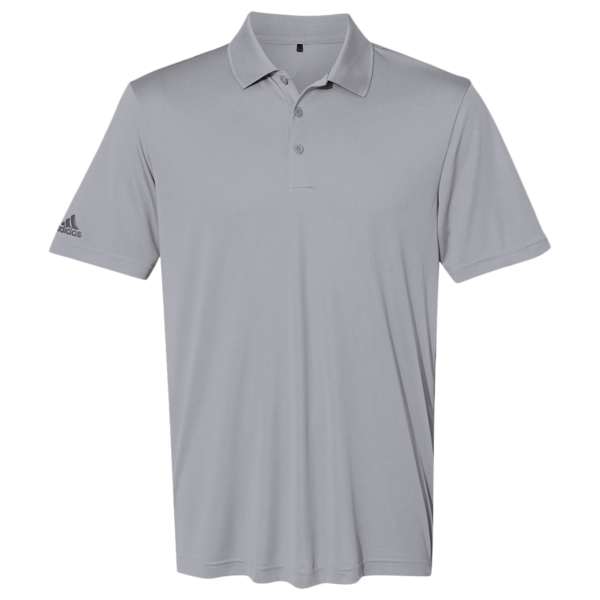 Adidas Men's Performance Polo, Grey Three, Front view