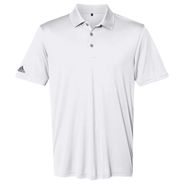 Adidas Men's Performance Polo, White, Front view