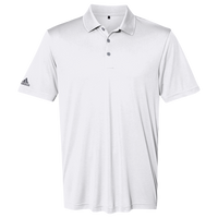 Adidas Men's Performance Polo, White, Front view