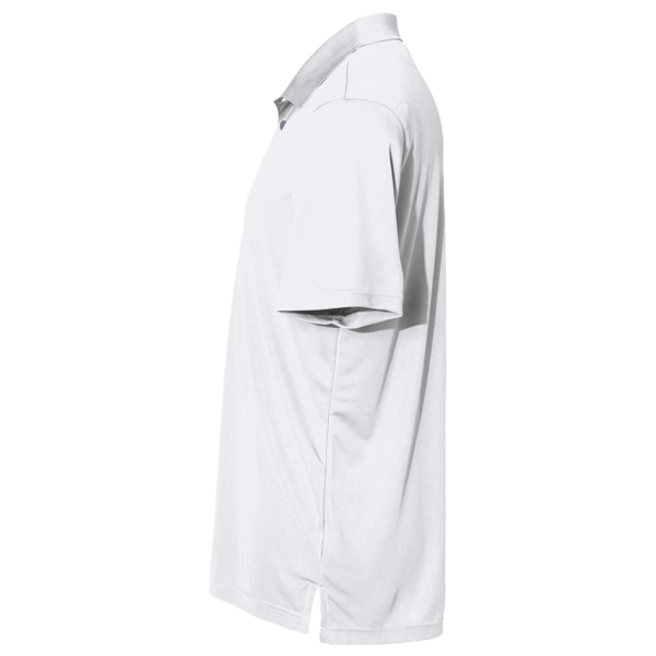 Adidas Men's Performance Polo, White, Left Sleeve view