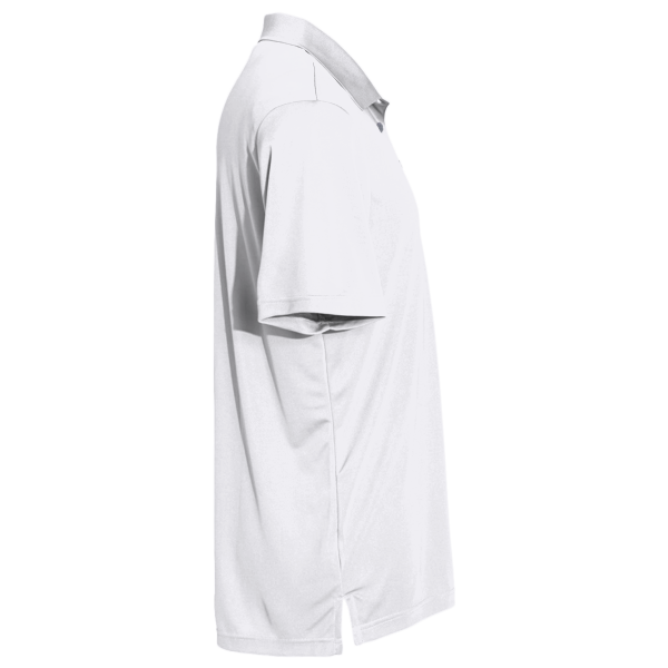Adidas Men's Performance Polo, White, Right Sleeve view