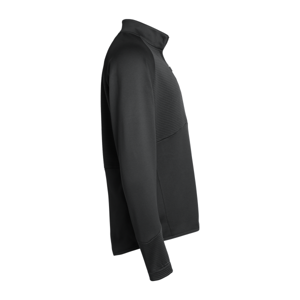 Adidas Men's Performance Quarter-Zip Pullover, Black, Right Sleeve view