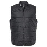 Adidas Men's Puffer Full-Zip Vest, Black, Front view