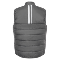 Adidas Men's Puffer Full-Zip Vest, Grey Five, Back view