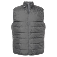 Adidas Men's Puffer Full-Zip Vest, Grey Five, Front view