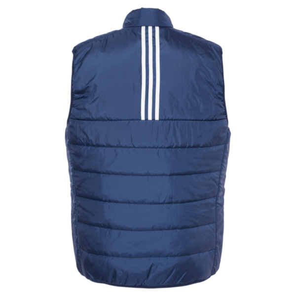 Adidas Men's Puffer Full-Zip Vest, Team Navy Blue, Back view