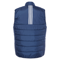 Adidas Men's Puffer Full-Zip Vest, Team Navy Blue, Back view