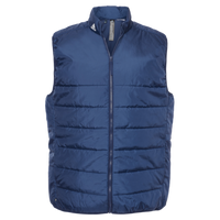 Adidas Men's Puffer Full-Zip Vest, Team Navy Blue, Front view