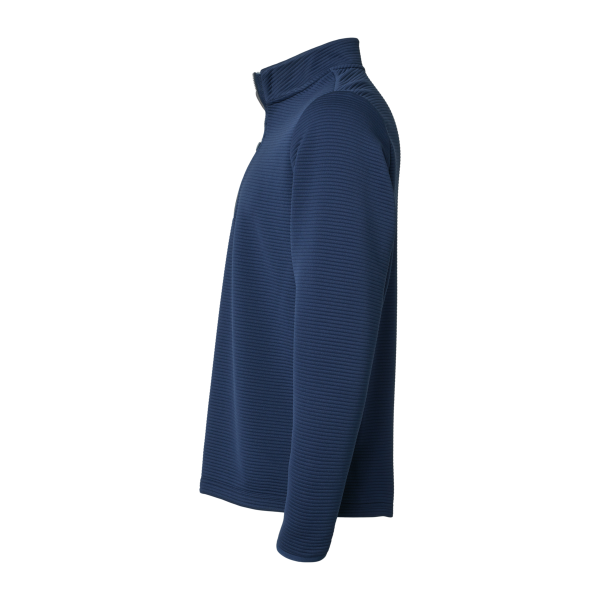 Adidas Men's Spacer Quarter-Zip Pullover, Collegiate Navy, Left Sleeve view