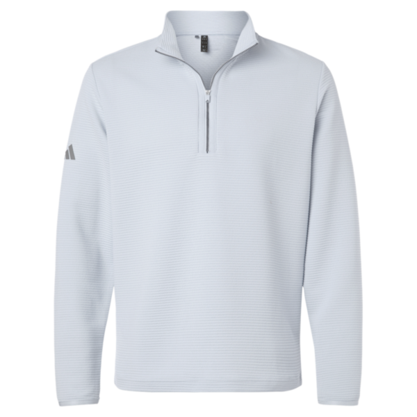 Adidas Men's Spacer Quarter-Zip Pullover, Halo Blue, Front view