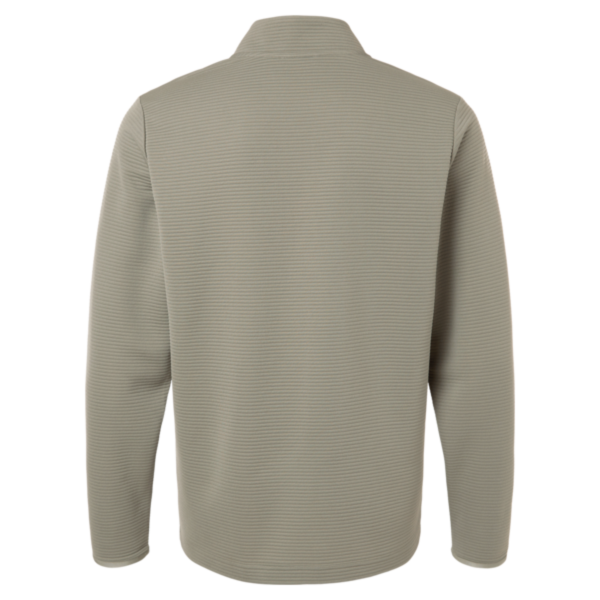 Adidas Men's Spacer Quarter-Zip Pullover, Silver Pebble, Back view
