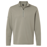 Adidas Men's Spacer Quarter-Zip Pullover, Silver Pebble, Front view
