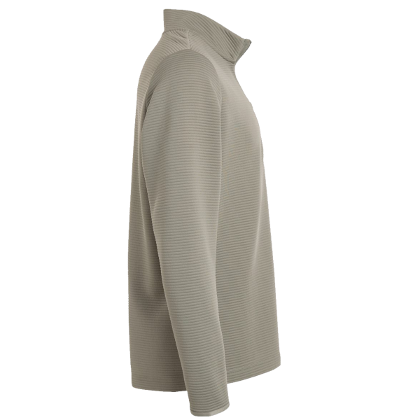 Adidas Men's Spacer Quarter-Zip Pullover, Silver Pebble, Right Sleeve view