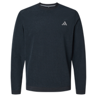 Adidas Men's Terry Loop Crewneck Sweatshirt, Black, Front view