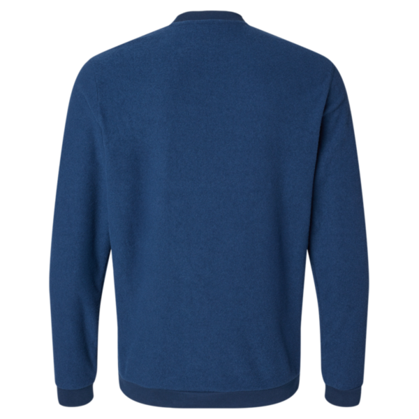 Adidas Men's Terry Loop Crewneck Sweatshirt, Collegiate Navy, Back view