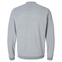 Adidas Men's Terry Loop Crewneck Sweatshirt, Grey Three, Back view