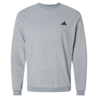 Adidas Men's Terry Loop Crewneck Sweatshirt, Grey Three, Front view