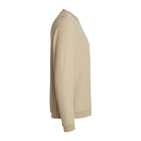Adidas Men's Terry Loop Crewneck Sweatshirt, Hemp, Right Sleeve view