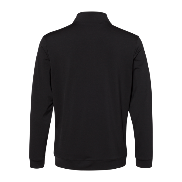 Adidas Men's Textured Quarter-Zip Pullover, Black, Back view