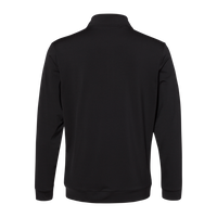 Adidas Men's Textured Quarter-Zip Pullover, Black, Back view