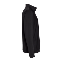 Adidas Men's Textured Quarter-Zip Pullover, Black, Right Sleeve view