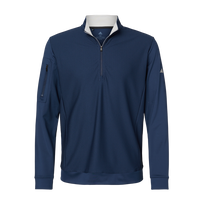 Adidas Men's Textured Quarter-Zip Pullover, Collegiate Navy, Front view