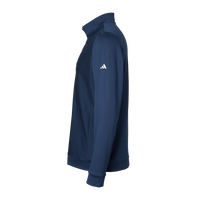Adidas Men's Textured Quarter-Zip Pullover, Collegiate Navy, Left Sleeve view
